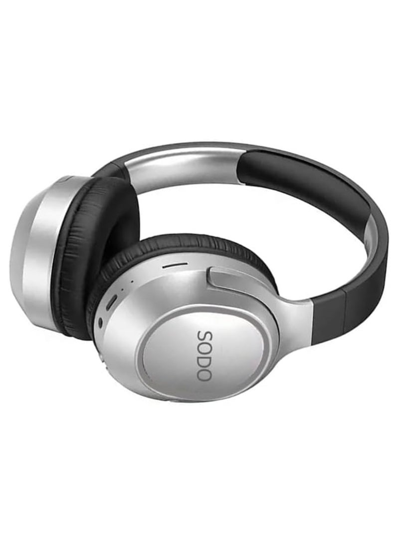 سودو سماعة الرأس SD-1105 اللاسلكية ستيريو فوق الأذن اسود/فضي - Image 3